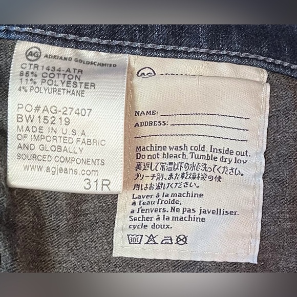 Prima
AG-ED™ PRIMA CIGARETTE LEG DENIM =Size 31R - Picture 9 of 10